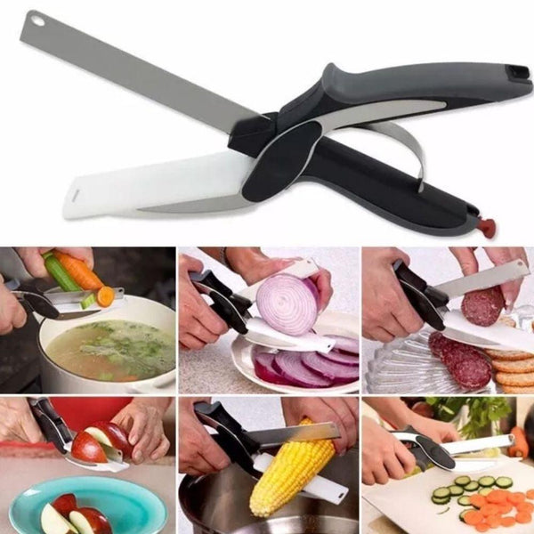 Multipurpose Cleaver Knife Scissors 2 In 1